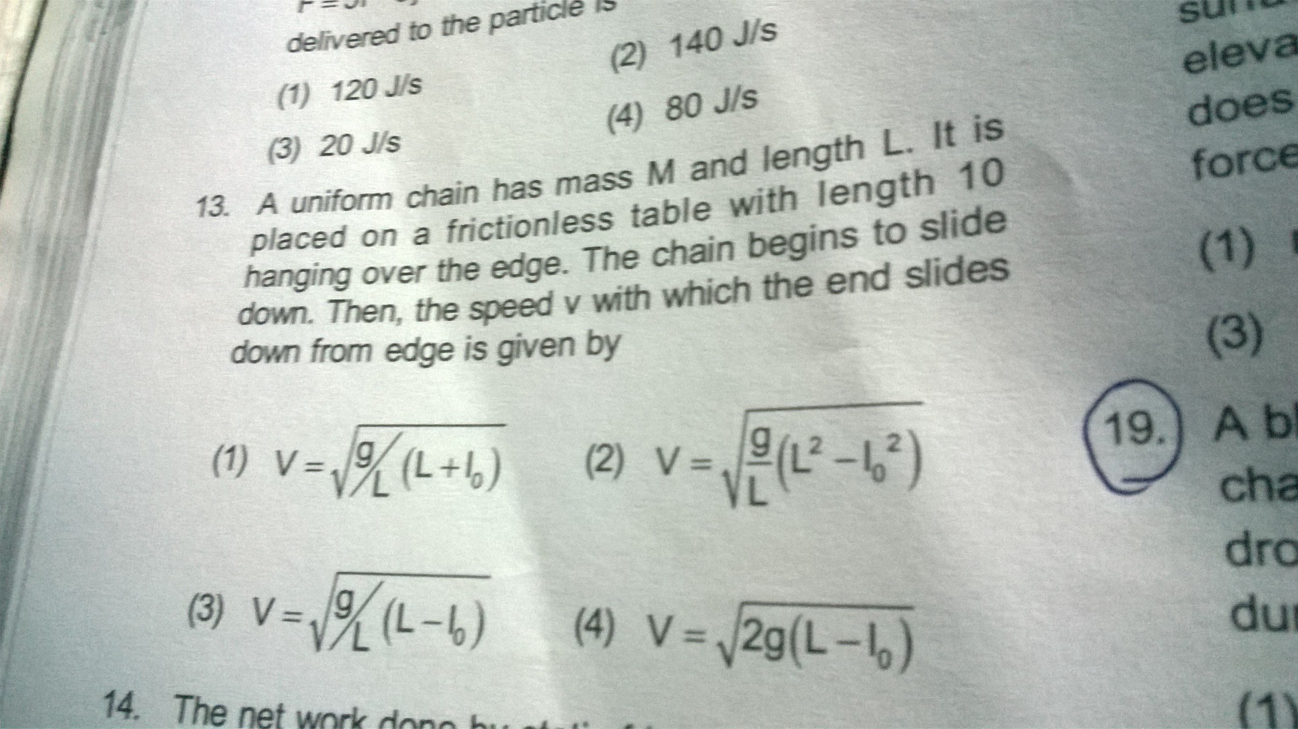 Question image for how to calculate V in the question (13). pls expa